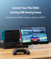 Automatique PS4 Commutateur 15.6 Pouces De Jeu à écran Tactile batterie airplay wifi 1080p 4k sans fil moniteur portable