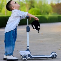 Trottinette électrique pour enfants, pour bébés de 3 à 10 ans, de 2 kg à 100 kg, trottinette multifonctionnelle à trois roues en PU