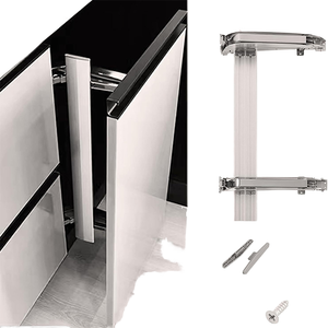 Charnières de meuble modernes en acier à ouverture à 180 degrés avec système de fermeture amortie, coulissantes latérales, dissimulées, verticales, pour <span class=keywords><strong>placard</strong></span> 3mm - Product Image 1