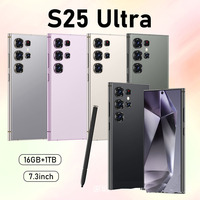 Smartphone Android 5G LTE S25 Ultra Génération 2025 Tout-en-un Haut de Gamme Écran HD Perforé de 6,7 Pouces Grand Capteur Arrière 108MP Octa Core Espagnol