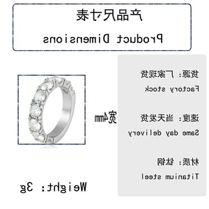 yunnique Stainless Steel <b>Ring</b> Gold Color Diamond Encrusted Prong Setting Women's Engagement Jewelry - Product Image 2
