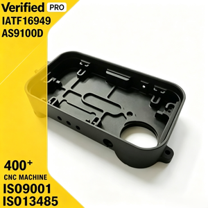 Base de cavité en aluminium anodisé noir usinée avec précision par CNC / Boîtier de châssis pour appareil électronique - Product Image 1