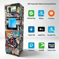 Machine de nettoyage et de désodorisation de casques de moto commerciaux et de karting, pour pistes de karting