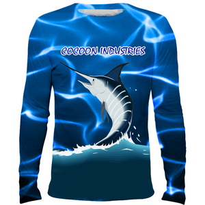 Herren Mahi-Mahi Angelhemd Langarm Fischmuster Performance Outdoor-Hemd Maßgeschneiderte Sublimations-Angelkleidung - Product Image 6