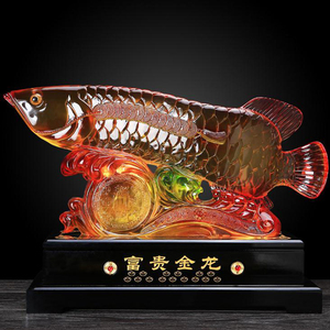 Tượng cá rồng vàng phong thủy cỡ lớn, tượng cá may mắn - Product Image 2