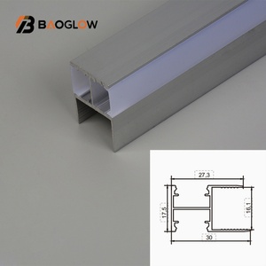 Bande lumineuse LED encastrée au sol de haute qualité à 16 étagères en bois, surface personnalisée, pour profilé LED de plafond en aluminium, néon IP67 - Product Image 1