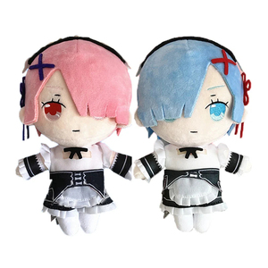 Peluche Anime Re:Zero - Starting Life in Another World, 20CM, <span class=keywords><strong>Rem</strong></span> e Ram, Bambola Morbida e Carina - Product Image 1