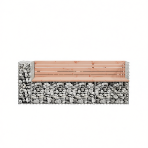 Panca da Giardino in Legno Douglas Compatta e Resistente, Arredo Esterno dal Design Rustico e Moderno - Product Image 1