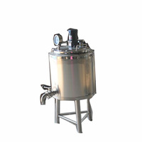 100L 150L 200l 500L 1000L Frais lait pasteurisateur réservoir Miel Jus De Fruits Purée De Fruits Ketchup Yogourt machine De Pasteurisation Du Lait