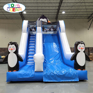 Nhà máy tùy chỉnh chất lượng cao sân sau hồ bơi trượt nước Inflatable trượt trẻ em khô trượt sân chơi để bán - Product Image 4