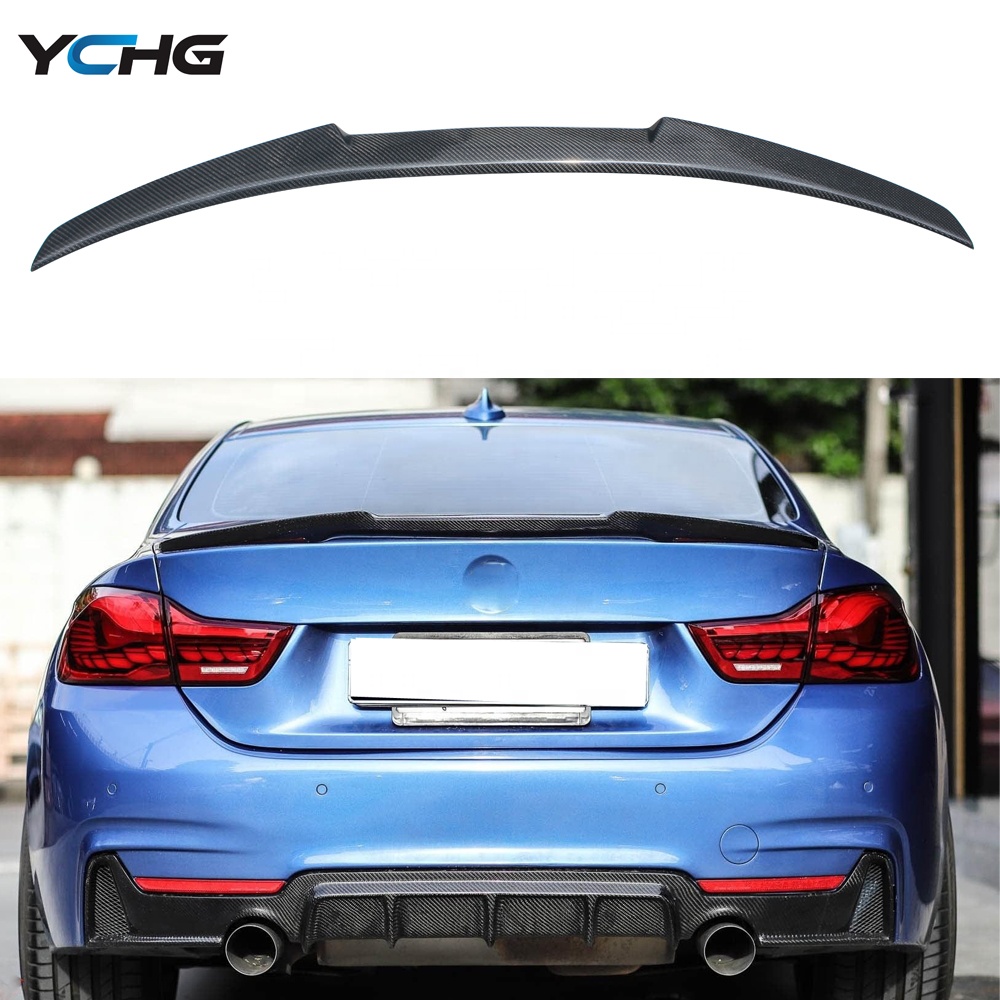 F32 M4 Стиль реального углеродного волокна задний спойлер багажника крыло для BMW 4 серии F32 2 двери купе задний спойлер 2014-2020