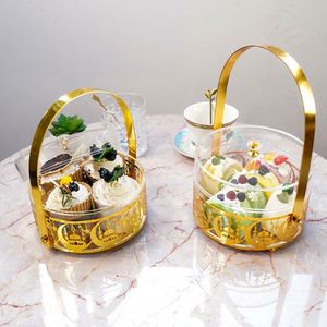 Nueva Bandeja de Hierro para Pastel y Aperitivos Eid Mubarak, Bandeja Decorativa para Mesa, Cesta Decorativa para Ramadán - Product Image 1