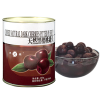 Donker kersenrode kersen fruitvulling 850g blik 12 maanden houdbaarheid Xingya merk voor cake, drank & dessertdecoratie