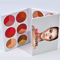 Palette d'ombres à paupières mat 36 couleurs Blush Highlighter Book Palette Shiny Sequins Eye Shadow Makeup