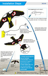 <span class=keywords><strong>Cerf</strong></span>-<span class=keywords><strong>volant</strong></span> effaroucheur d'oiseaux personnalisé : Faucon, Aigle, Fauconnier – Protection de la ferme contre les pigeons et les oiseaux nuisibles - Product Image 5