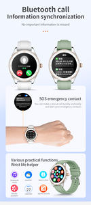 Nouvelle montre connectée ronde AMOLED 1,19 pouce 2024 pour femme, suivi du sommeil, <span class=keywords><strong>appels</strong></span> Bluetooth, fréquence cardiaque, santé féminine, montre connectée tendance - Product Image 6