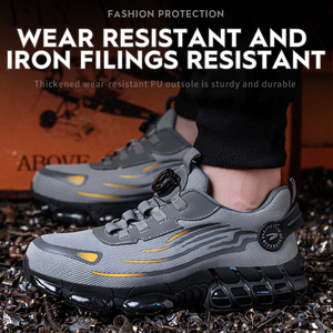 Zapatos de seguridad industrial con fondo automático para hombre, transpirables, antiestáticos, a prueba de perforaciones y con aislamiento de impactos, para hombre - Product Image 2
