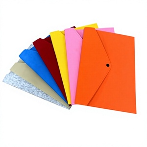 Carpeta organizadora de negocios con botón a presión, modelo CR6029, de color liso, tamaño A4, para documentos transfronterizos, ideal para contratos. - Product Image 1