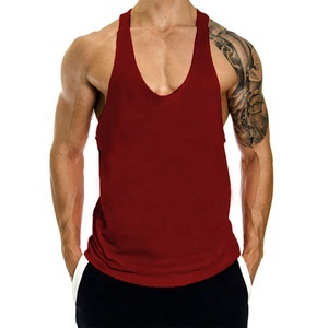 Ropa Deportiva para <span class=keywords><strong>Hombre</strong></span>, Camisetas Musculares de Color Sólido, Chaleco Deportivo Personalizable - Product Image 6