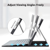Conçu pour Microsoft Surface Pro 11/10/9 Case Stand Hand & Pen Holder Compatible avec Type Cover Keyboard Protective Cover
