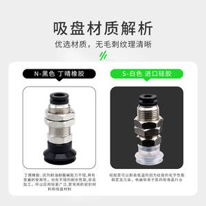 Boquilla de Ventosa de Vacío para Brazo Robótico Misumi C-MVBKN/E10/15/20/25/30/40, Soporte para Piezas Neumáticas Sin Amortiguación - Product Image 2