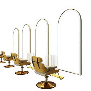 Espejo de Salón Arqueado con LED, de Vidrio, de Cuerpo Entero, Mueble Comercial para Peluquería y Barbería, Diseño Moderno y Duradero - Product Image 3