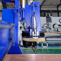 Machine de fraisage CNC 5 axes pour la sculpture, la gravure et la découpe du bois, zone de travail 4x8