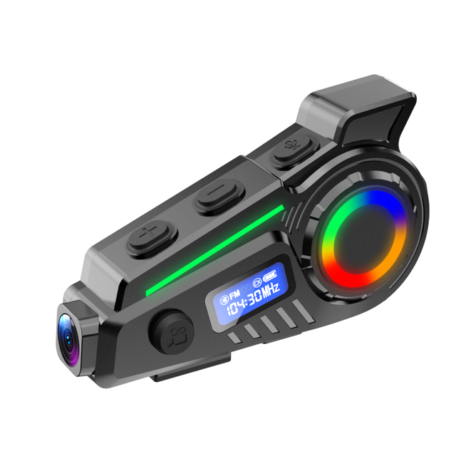 1080P RGB Motorcycle Helmet Headset Wifi DVR Bluetooth V5.4 Handsfree Call FM Radio GPS History Track TF Card Video Recorder K19