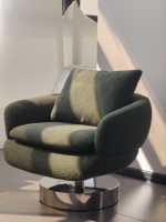 Fauteuil de salon inclinable moderne en tissu Fuyasi Vivienne - Édition Designer Salon Chambre Appartement Villa Hôtel
