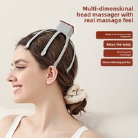 Masseur de relaxation pour le cuir chevelu à vibration, griffe de massage électrique multidimensionnelle rechargeable automatique pour le sommeil