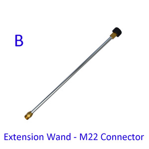 Conjunto de Boquilla para Pistola de Agua a Alta Presión Mingou M22, Barra de Pulverización de Aluminio para Lavado de Autos, Metal y Acero - Product Image 3