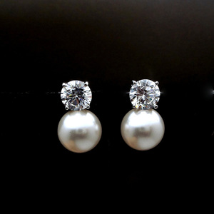 Orecchini con Perla Singola per Donne, Accessori per Orecchie Semplici ed Eleganti per Uso Quotidiano - Product Image 2