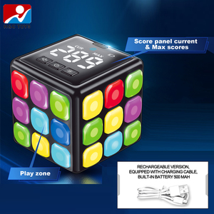 Cube spatial électronique avec écran d'affichage, lumière colorée rechargeable, cube à clés, <span class=keywords><strong>9</strong></span> jeux de <span class=keywords><strong>puzzle</strong></span> amusants - Product Image 2