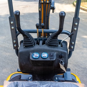 Mini-excavatrice HIGHTOP Factory Pilot <span class=keywords><strong>Joystic</strong></span> 1 tonne, pelle hydraulique HT10A, micro-pelle avec bras pivotant et godet offert - Product Image 6