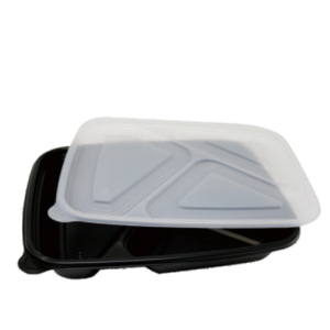 Contenedores de Plástico Reciclables para Alimentos al por Mayor de Alta Calidad con Tapas Desechables y Compartimentos - Product Image 3
