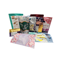 Sacs d'emballage pour thé en plastique mat avec logo personnalisé imprimé, qualité alimentaire 100%, plusieurs sacs pour thé en poudre, sachets de café
