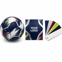 Ballons de football en PU sur mesure, OEM ODM, thermocollés, cousus à la machine, tailles 4 et 5, intérieur/extérieur, sur commande, en gros pour les distributeurs