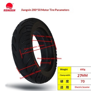 <span class=keywords><strong>RISINGSUN</strong></span> 200*50 Pneu Élargi Anti-Éclatement Sans Gonflage 8 Pouces pour Trottinette Électrique et Pneu de Voiture Modifié - Product Image 4