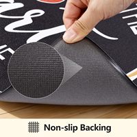 Tapis de sol ergonomiques anti-fatigue à coussinets épais et confortables pour cuisine et chambre, couleur noire