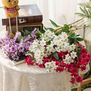 Flor Artificial de Estrella Azul Plum Rain, Ramo de Boda Blanco, Rosa, Rojo, Morado, Decoración del Hogar, Flor de Pared Estilo INS - Product Image 1