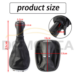Opel Corsa D Gear <b>Shift</b> <b>Knob</b> Leather Cover 5 6 Speed Ergonomic Design Car Shifter Handle - Product Image 4