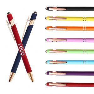 Regalos Promocionales, Bolígrafo Metálico con Punta Táctil Personalizada, Bolígrafo con Logotipo Personalizado, Bolígrafos Metálicos Publicitarios para Hotel - Product Image 1