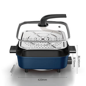 Commercial 34cm Électrique <span class=keywords><strong>Pizza</strong></span> Oeuf Pan Gâteau Maker Moderne Inclinaison Braisage En Aluminium Métal Carton Boîte pour La Cuisson - Product Image 1