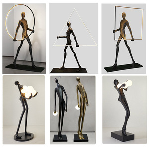 Jylighting nhà thiết kế hình người nghệ thuật điêu khắc Đèn sàn biệt thự khách sạn Câu lạc bộ triển lãm Mô hình phòng trang trí đồ trang trí - Product Image 1