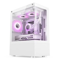 Ventes d'usine - Ordinateur de jeu E-Sports refroidi par eau ATX - Ordinateur de bureau complet - Boîtier transparent - Tour moyenne - Métal - En stock