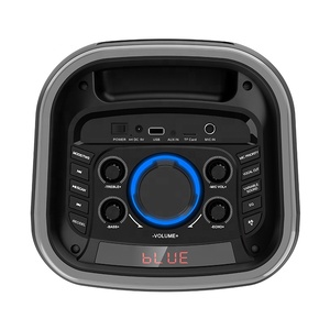 Alta calidad Doble 6,5 pulgadas 80W <span class=keywords><strong>RMS</strong></span> Altavoz Audio Karaoke Altavoz con dos micrófonos inalámbricos - Product Image 4