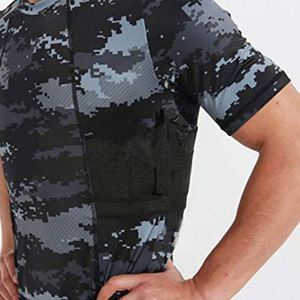 เสื้อยืดผู้ชายแบบมีซองปืนในตัว สำหรับพกพาแบบซ่อนได้ตลอดวัน สวมใส่สบาย ระบายอากาศได้ดี - Product Image 3