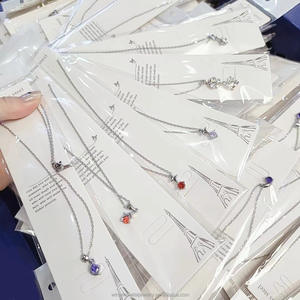 महिलाओं के लिए थोक स्टेनलेस स्टील ज्यामितीय हार फैशनेबल टाइटेनियम स्टील चेन कारखाने सस्ते गहने - Product Image 1