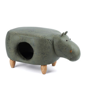 Nid créatif d'hiver pour chats et chiens, Villa Semi-fermée, fournitures avec tabouret en forme d'animaux, maison pour animaux domestiques, - Product Image 2