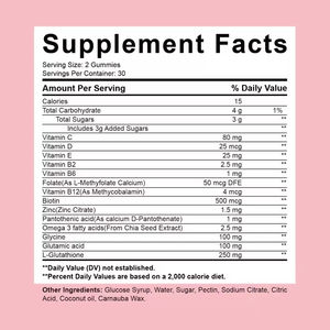Großhandels preis Kollagen Supplement Skin White ning Gummies <span class=keywords><strong>3000mg</strong></span> Kollagen peptide Glutathion - Product Image 4